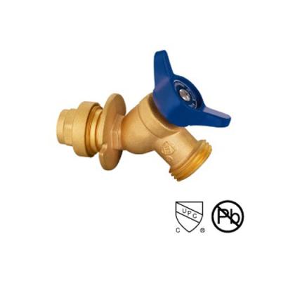 Quality SS Quick Connected Brass Stop Valve / Hose Bibb Valve Drain With Aluminum Handle for sale