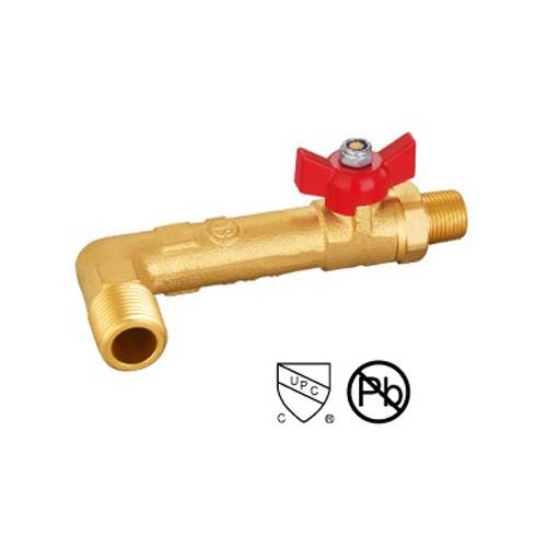 Quality Brass Hose Bibb Ball Valve Male And Female Threaded Brass Valve With Aluminum Alloy Handle for sale