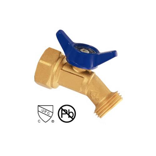 Quality Manual Brass Hose Bibb Brass Gas Cock Male And Female Threaded With Brass Lock Nut for sale