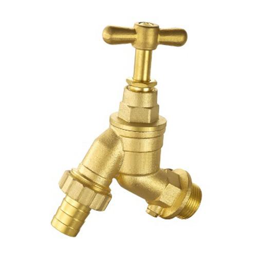 Quality Hexagonal Cap Water Media Brass Ball Bibcock PN16 ANSI Standard for sale