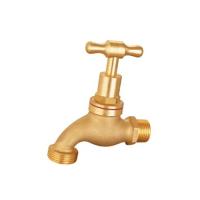 Quality ANSI Male Threaded Hose Bib Brass Bibcock Valve With Ball Core And Brass Body for sale