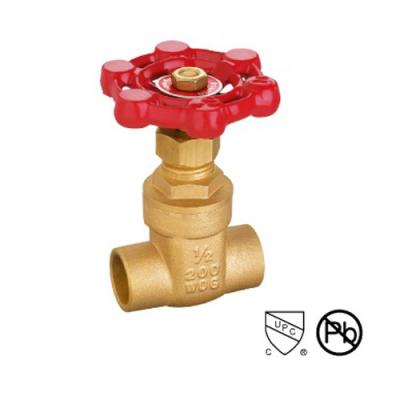 Quality Casting Body Brass Solder 2 Inch Brass Gate Valve / Water Gate Valve for sale