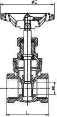 Quality NPT BSP Alloy Steel Gate Valve Brass For Oil Gas / Brass Water Gate Valve for sale