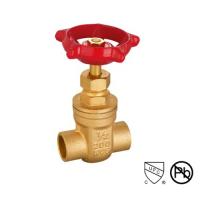 Quality Brass 6 Inch Gate Valve Casting Body Brass Solder Ends NPT BSP Standard for sale