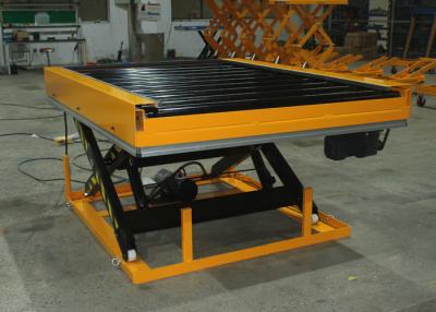 China Conveyer Electric Roller Lift Table Cart 400kg Capacity 1000×2200mm for sale