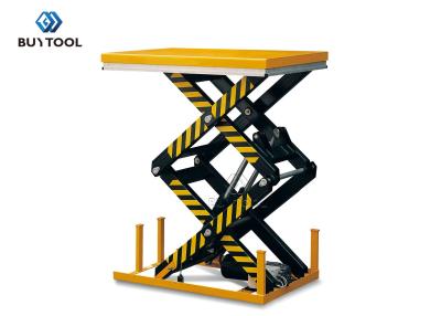 China 800 Kg  Electric Hydraulic Double Scissor Lift Table Cart Max Height 80