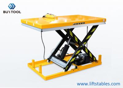 China 1814kg 4000 Lb Hydraulic Scissor Lift Table Cart Hand Control Power Lifting for sale