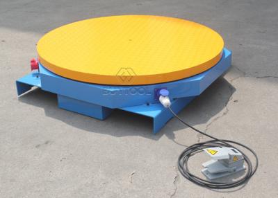 China 2204lbs Turntable Pallet Wrapper Automatic Pallet Cling Shrink Wrap Machine Turntable for sale