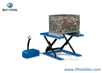 China U Shaped Low Profile Lift Tables 2000kg 1 Ton 6600lbs Capacity for sale
