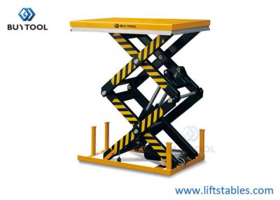 China 350kg Hydraulic Electric Mobile Double Scissor Lift Table Cart 70