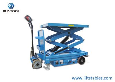 China 800kg 300 Kg Hydraulic Self Propelled Scissor Lift Table Truck Mobile Aerial Platform for sale