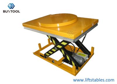 China Powered Motorized Rotating Pallet Lift Table 100kg Rotary Round Stage Platform 360 Degree for sale