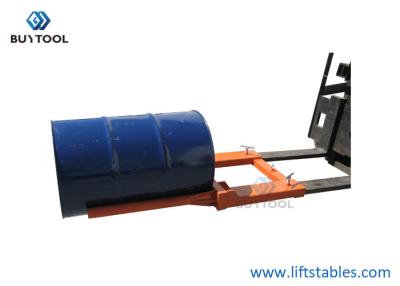 China Electric Hydraulic Fork Mounted Drum Handling Equipments Barrel Hoist Clamp 300kg for sale