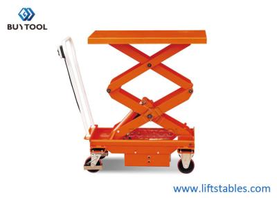 China 800w Mobile Lift Tables Portable Material Handling Lift Table Electric DC 1010x520mm for sale