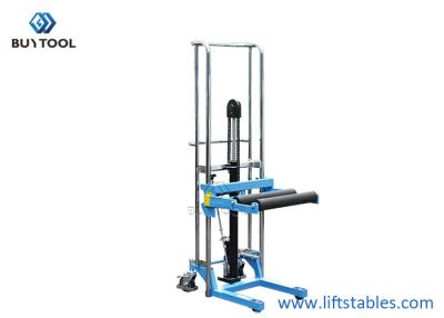 China Hydraulic Hand Stacker Pj4150a Pj4150n Roller Hand Operated Pallet Lifter 1200mm for sale