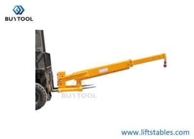 China Appliance Forklift Attachment Telescopic Fork Mounted Crane Jib Boom for sale