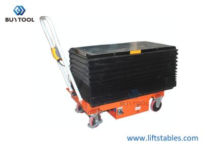 China Mobile Electric Scissor Lift Table With Skirt Mobile Elevator Lift 1010x520mm for sale