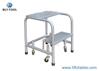 China Alloy Steel Q235B Warehouse Mini Mobile Ladders With 300kg Capacity for sale