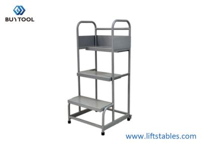 China Supermarket Movable Easy Climb Rolling Platform Ladders 3 Steps High Stability for sale