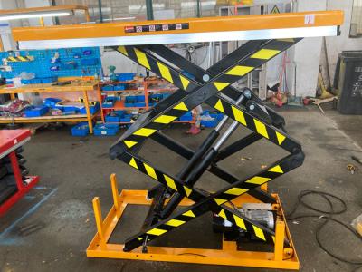 China HD1000 Stationary Lift Table Hydraulic Scissor Lift For Material Handling for sale