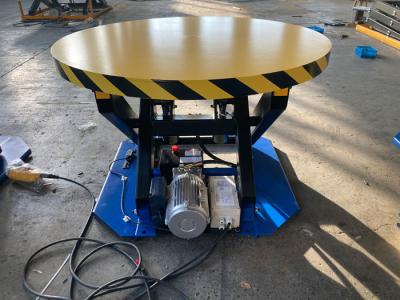 China Stationary Lift Table With Carousel Turntable / Rotating Lift Table 2200lbs Capacity for sale