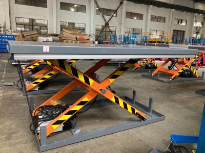 China Hydraulic Stationary Scissor Lift Table 2200lbs Efficient Vertical for sale