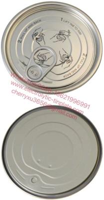 China OEM 307 Tinplate EOE Can Lid TFS Canned Easy Open Ends for sale