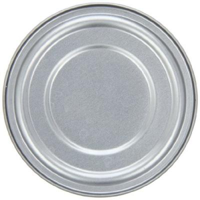 China 83.3mm Organosol Paste  BPA free white coating Tinplate Metal Cans Lid Bottom Cover 307# food tin can meat tin can for sale