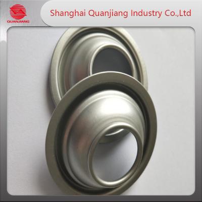 China SPTE Aerosol Cone Tinplate Lid Dome Bottoms For Aerosol Tin Can Non Spill Cover for sale
