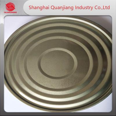 China 307# 83mm golden lacquer organosol paste  tinplate metal cans lid bottom cover tin lid for sale