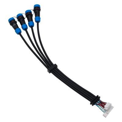 China AWG Multi Core Wiring Harness Cables With AMP Tyco JAE Connectors for sale