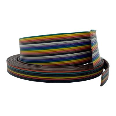 China Electrical Multi Color Flat Wire Cables , Multiple Core PVC 26 Awg Ribbon Cable for sale
