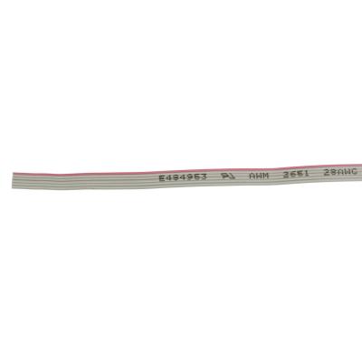 China UL VW-1 Rated Copper Flat Ribbon Cables 105.C Temperature 300V Voltage Flame Retardant zu verkaufen