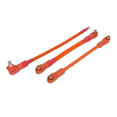 China Copper Male / Female Energy Storage Connectors Black Orange Red 1000V 100A PVC Insulation à venda