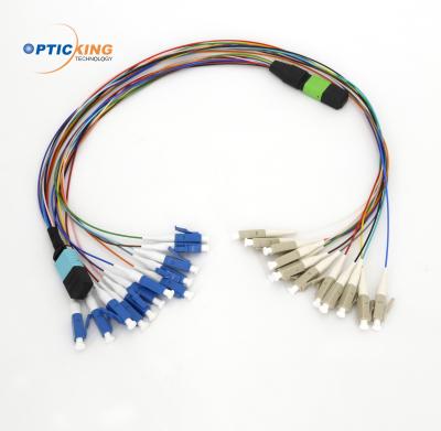 China High Precision RoHS compliant MPO MTP Connector with Hydra Cables for sale