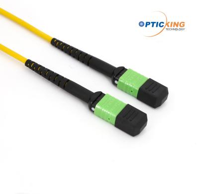Chine La correction de la fibre MTP de la FCC ROHS 8 de la CE attachent 12 le câble de fibre de la fibre MPO à vendre