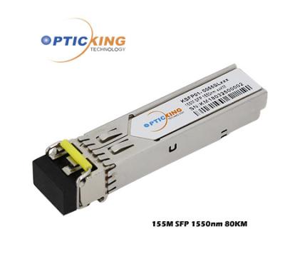 China FCC TUV 80km SFP 1550nm Small Form Factor Module Hot Pluggable for sale