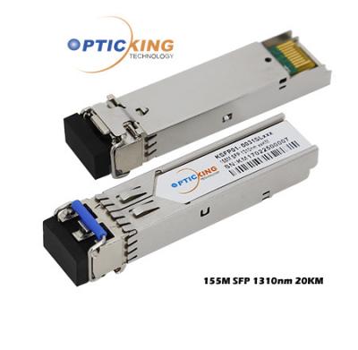 China 20km 155Mbps SFP LC Duplex 1310nm SFP Optical Transceiver Module for sale
