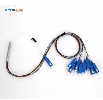China FTTH Fiber Optic PLC Splitter 1x4 SC UPC/APC Connector for sale