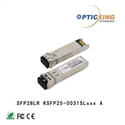 China transmisor-receptor del 10km 1310nm 25G SFP28 LR 25Gbps SFP para la red inalámbrica 5G en venta