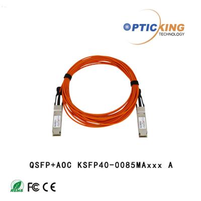 China OPTICKING 100m 40G QSFP+ AOC MMF SFF-8436 QSFP+ Active Optical Cable for sale
