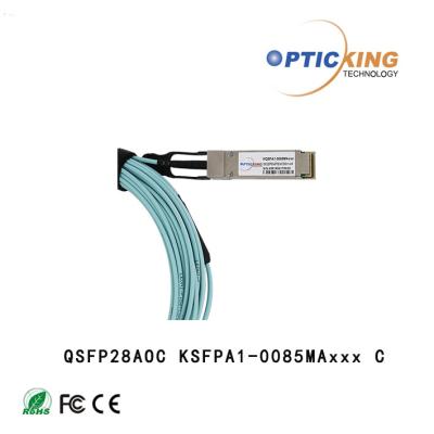 China 100G QSFP ao cabo ótico ativo AOC de 4×25G SFP28 para Data Center à venda