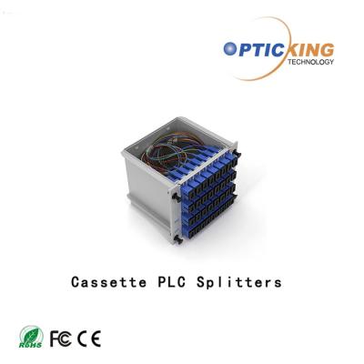 중국 High Isolation 1xN 2xN Cassette PLC Splitter For PON/ODN Network 판매용