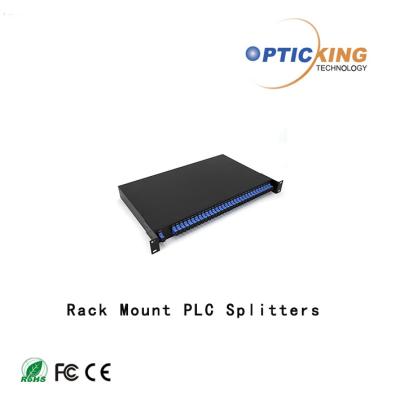 China Opticking 19 Inch 1U Rack Mount PLC Splitter 2XN For FTTH System for sale