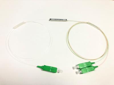 China G657A1 1x2 PLC Splitter Bare Fiber With SC/APC Connector for sale