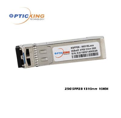 China 1310nm 10km 25G SFP28 Duplex LC Fiber Optical Module for sale