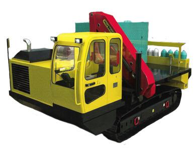 China Cargador hidráulico del camión de Crane Lorry Mounted Tracked Loader Crawler en venta