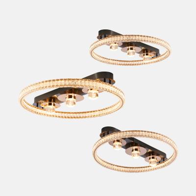 China Factory Price Modern Simple European Style Ring Shape LED Small Colorful Pendant Lamp for sale