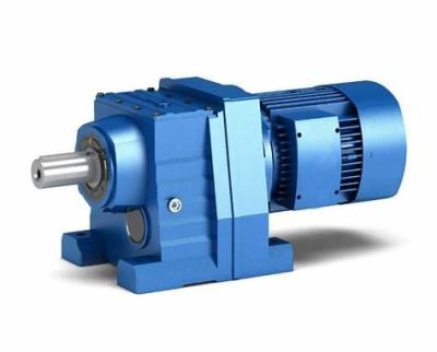 China 2.5-360rpm Helical Worm Gear Reducer R Series With Motor for sale