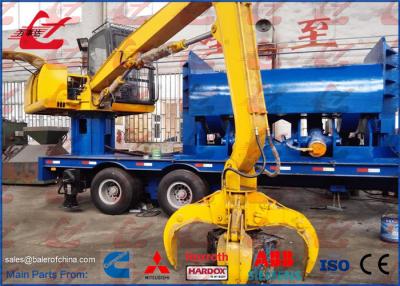 China Mobile Hydraulic Scrap Metal Baler Press Machine Portable Baler Logger For Waste Scrap for sale